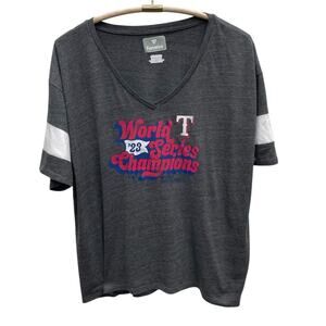 Texas Rangers Fanatics Women’s 2023 World Series Tee Size 3XL